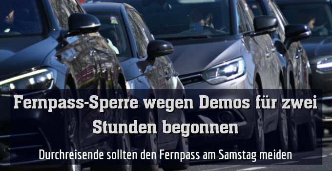 Durchreisende sollten den Fernpass am Samstag meiden