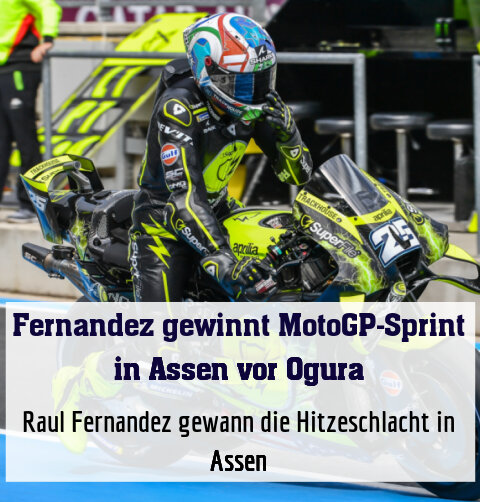 Raul Fernandez gewann die Hitzeschlacht in Assen