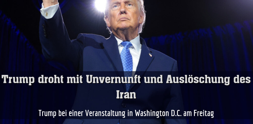Trump bei einer Veranstaltung in Washington D.C. am Freitag