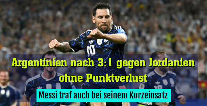 Messi traf auch bei seinem Kurzeinsatz