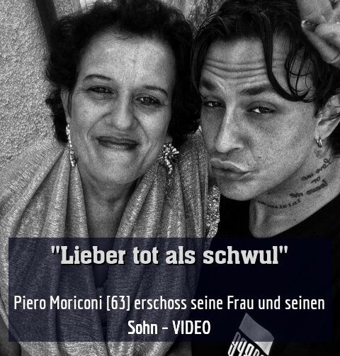 Piero Moriconi [63] erschoss seine Frau und seinen Sohn – VIDEO