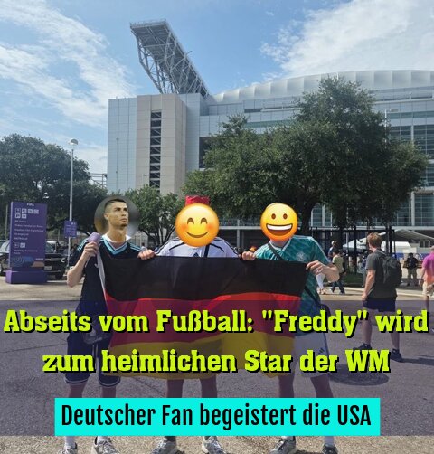 Deutscher Fan begeistert die USA