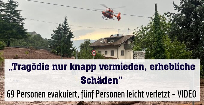 69 Personen evakuiert, fünf Personen leicht verletzt – VIDEO