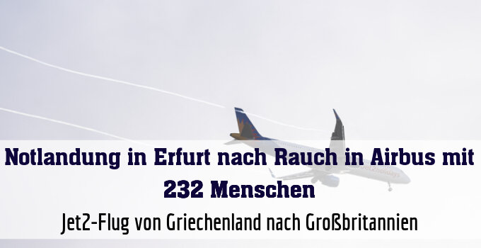 Jet2-Flug von Griechenland nach Großbritannien