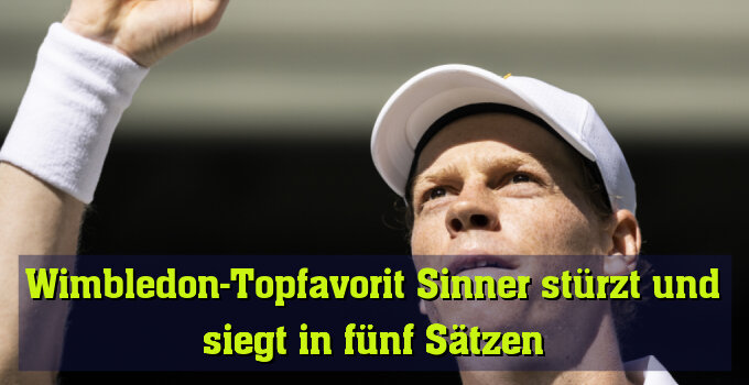 Ein wichtiger Sieg für Sinner in Wimbledon