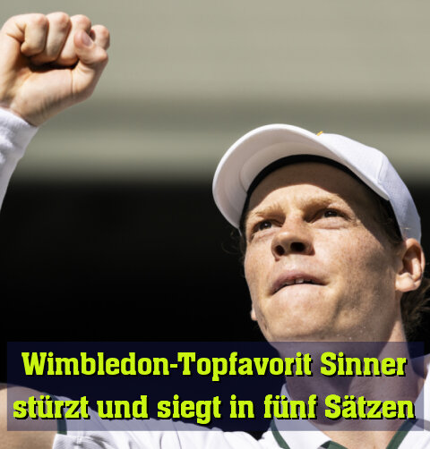 Ein wichtiger Sieg für Sinner in Wimbledon