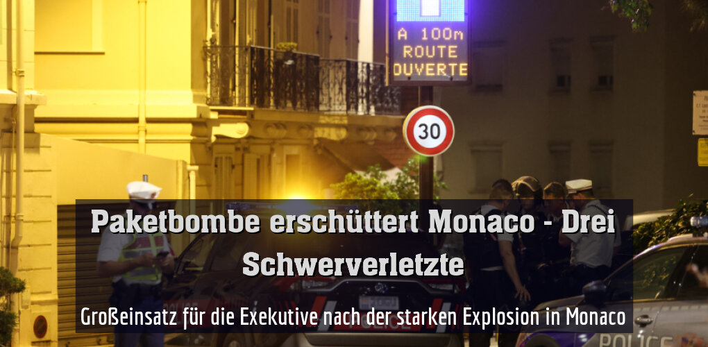 Großeinsatz für die Exekutive nach der starken Explosion in Monaco