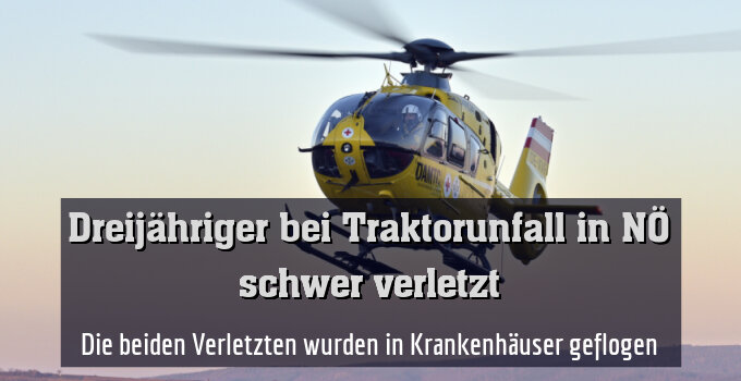 Die beiden Verletzten wurden in Krankenhäuser geflogen