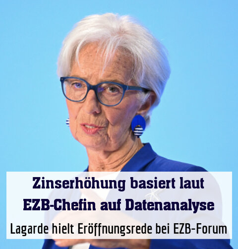 Lagarde hielt Eröffnungsrede bei EZB-Forum