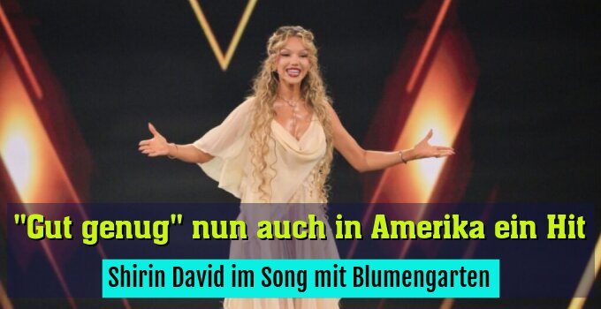 Shirin David im Song mit Blumengarten