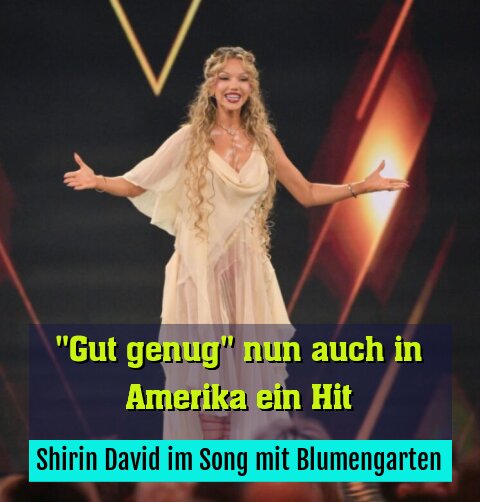 Shirin David im Song mit Blumengarten