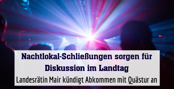 Landesrätin Mair kündigt Abkommen mit Quästur an