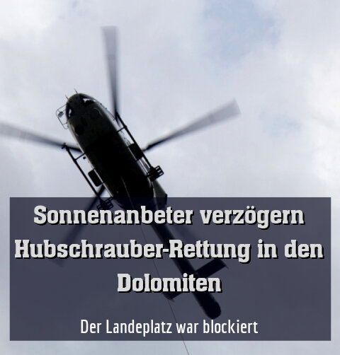 Der Landeplatz war blockiert