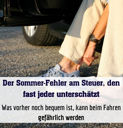 Was vorher noch bequem ist, kann beim Fahren gefährlich werden