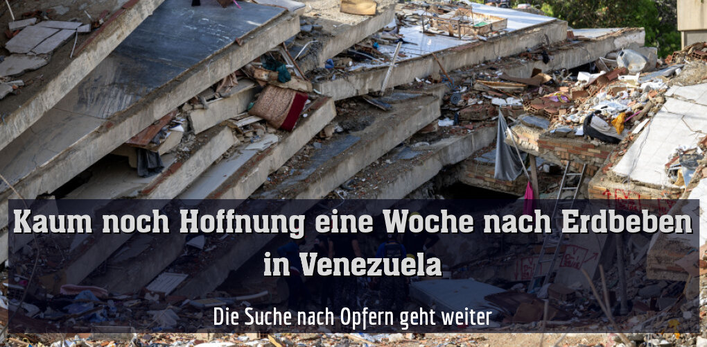Die Suche nach Opfern geht weiter