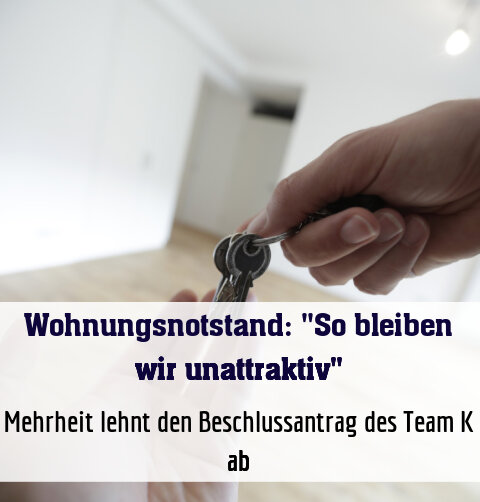 Mehrheit lehnt den Beschlussantrag des Team K ab