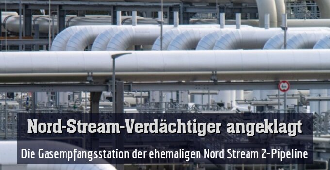 Die Gasempfangsstation der ehemaligen Nord Stream 2-Pipeline