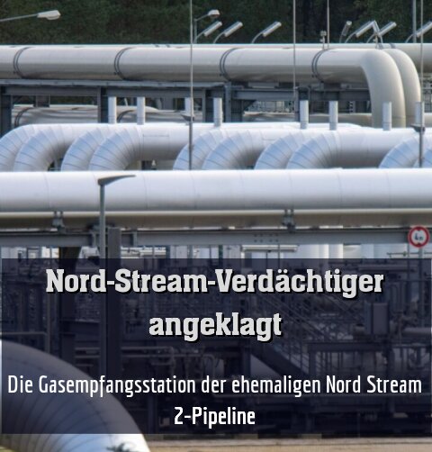 Die Gasempfangsstation der ehemaligen Ostseepipeline Nord Stream 2