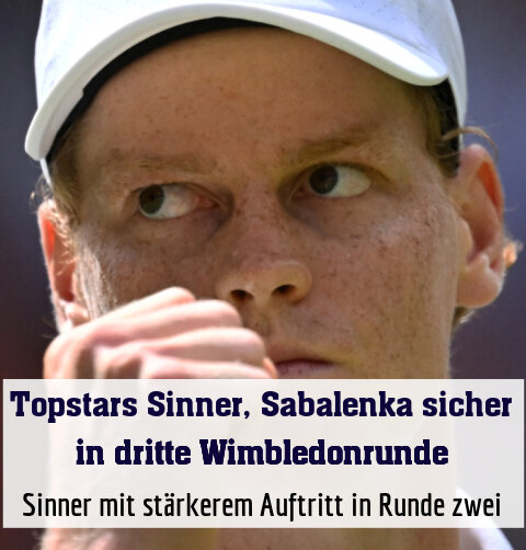 Sinner mit stärkerem Auftritt in Runde zwei