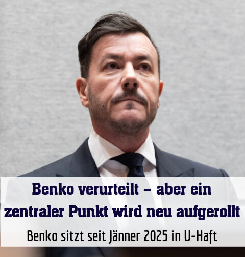 Benko sitzt seit Jänner 2025 in U-Haft