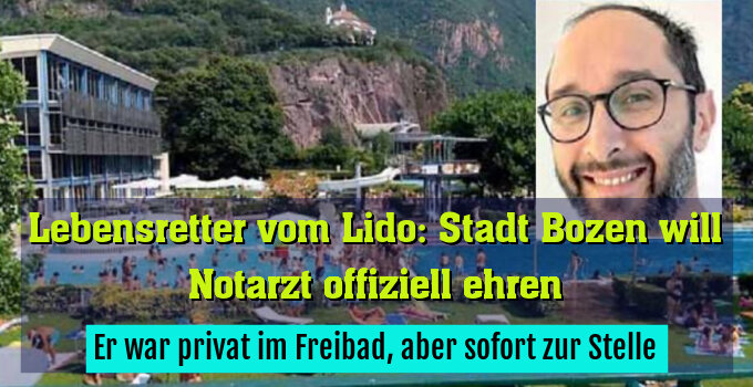 Er war privat im Freibad, aber sofort zur Stelle