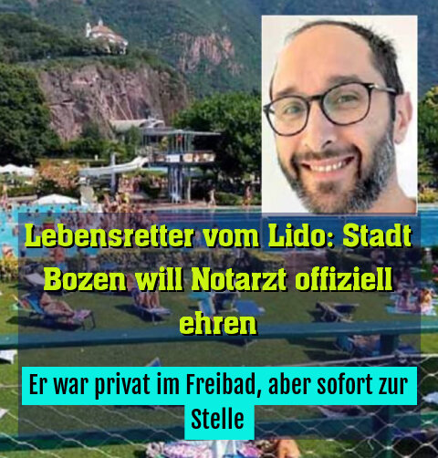 Er war privat im Freibad, aber sofort zur Stelle