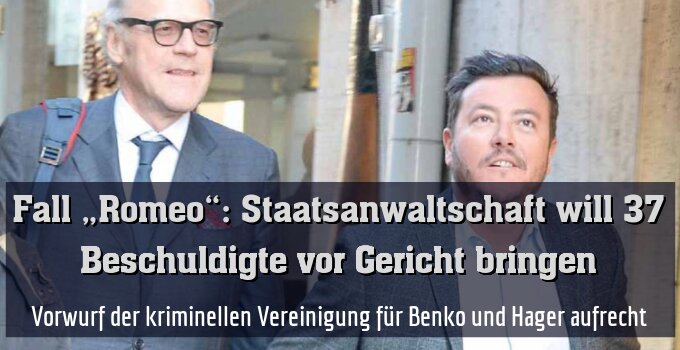 Vorwurf der kriminellen Vereinigung für Benko und Hager aufrecht