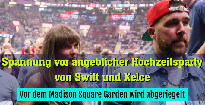 Vor dem Madison Square Garden wird abgeriegelt