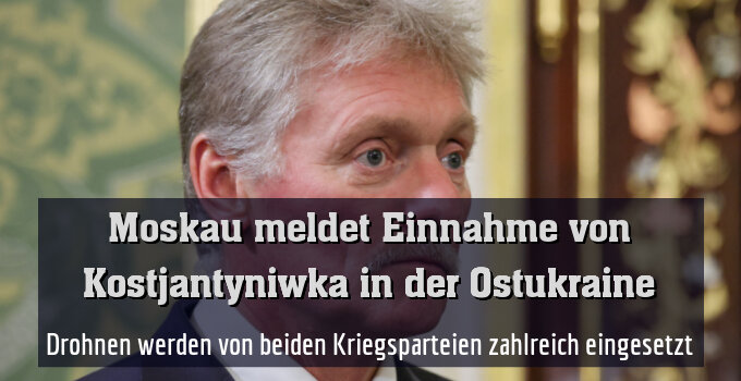 Kremlsprecher Peskow verkündet die Einnahme der Stadt