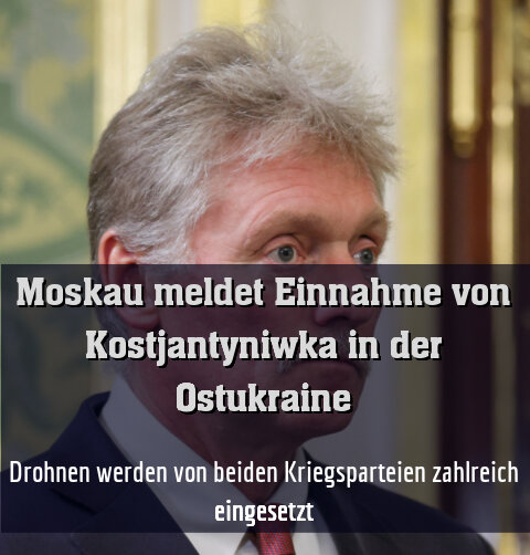 Kremlsprecher Peskow verkündet die Einnahme der Stadt