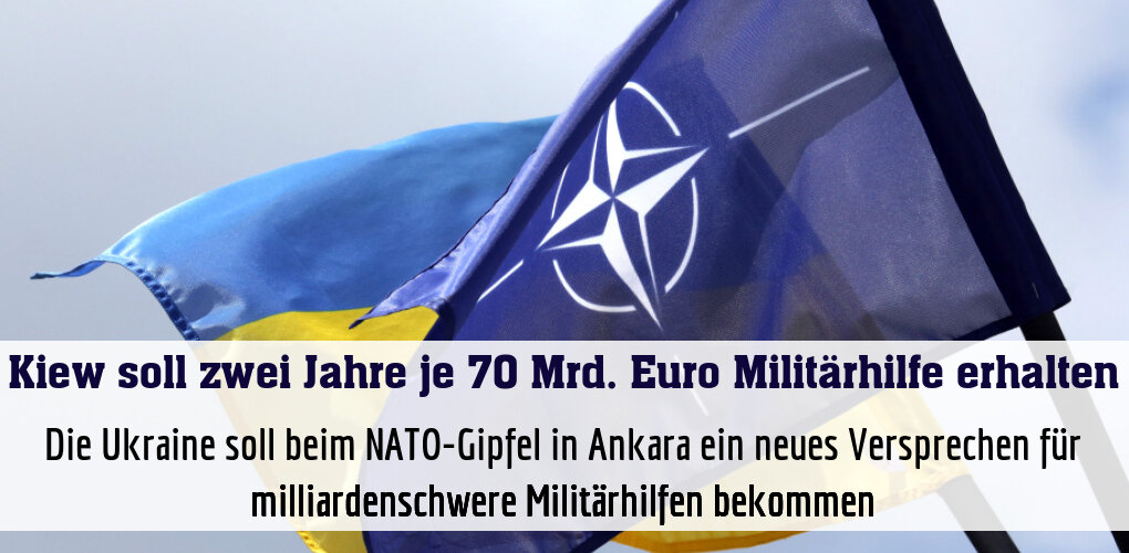 Ukraine soll von NATO milliardenschwere Militärhilfen bekommen