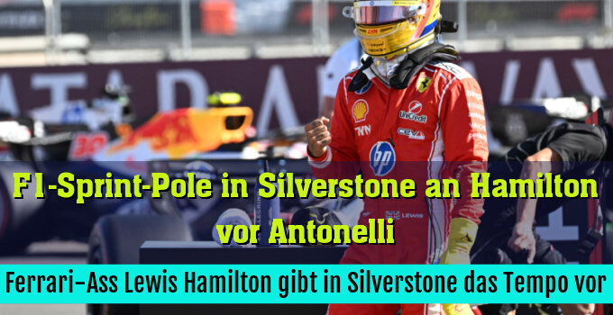 Ferrari-Ass Lewis Hamilton gibt in Silverstone das Tempo vor