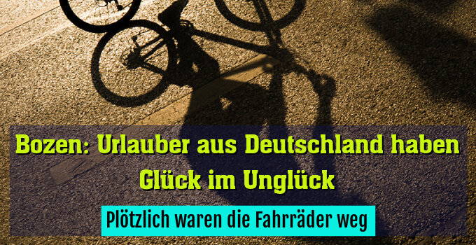 Plötzlich waren die Fahrräder weg