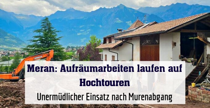 Unermüdlicher Einsatz nach Murenabgang
