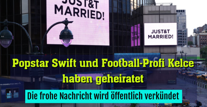 Die frohe Nachricht wird öffentlich verkündet