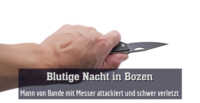 Mann von Bande mit Messer attackiert und schwer verletzt