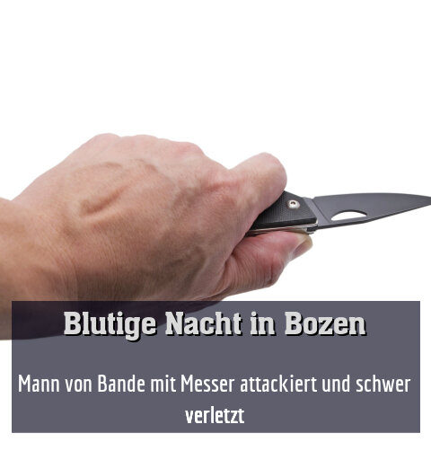 Mann von Bande mit Messer attackiert und schwer verletzt