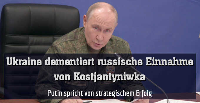 Putin spricht von strategischem Erfolg