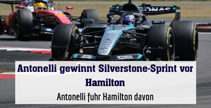 Antonelli fuhr Hamilton davon