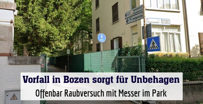 Offenbar Raubversuch mit Messer im Park