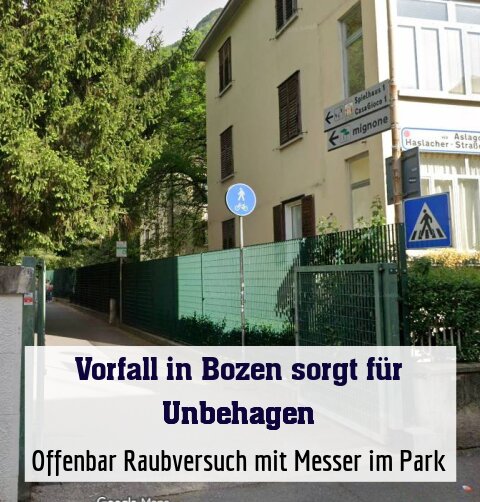 Offenbar Raubversuch mit Messer im Park