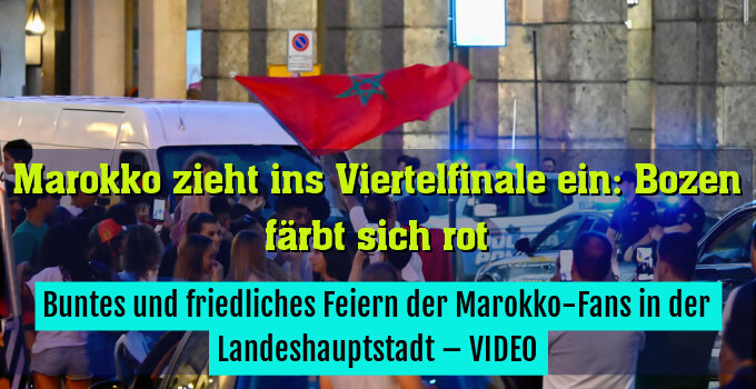 Buntes und friedliches Feiern der Marokko-Fans in der Landeshauptstadt – VIDEO