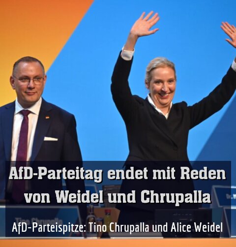 AfD-Parteispitze: Tino Chrupalla und Alice Weidel