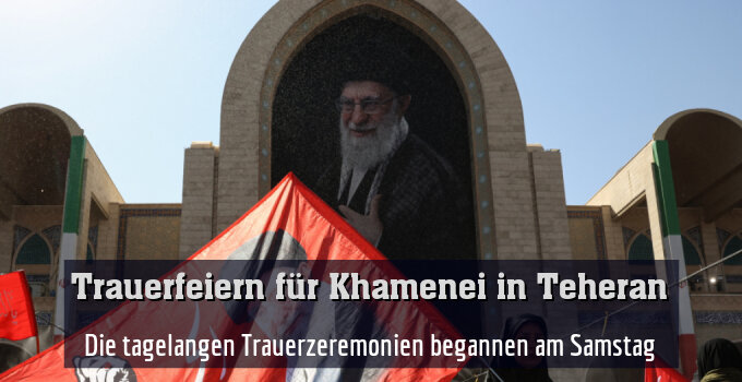 Die tagelangen Trauerzeremonien begannen am Samstag