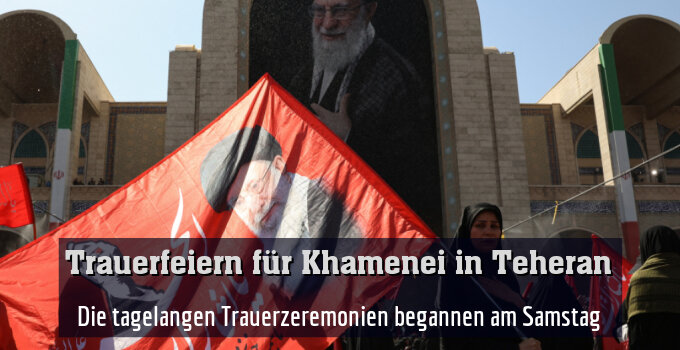 Die tagelangen Trauerzeremonien begannen am Samstag