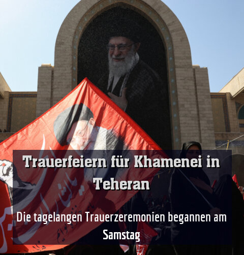 Die tagelangen Trauerzeremonien begannen am Samstag
