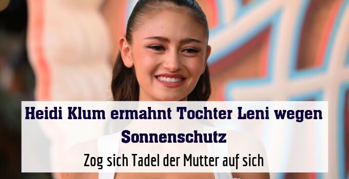 Zog sich Tadel der Mutter auf sich