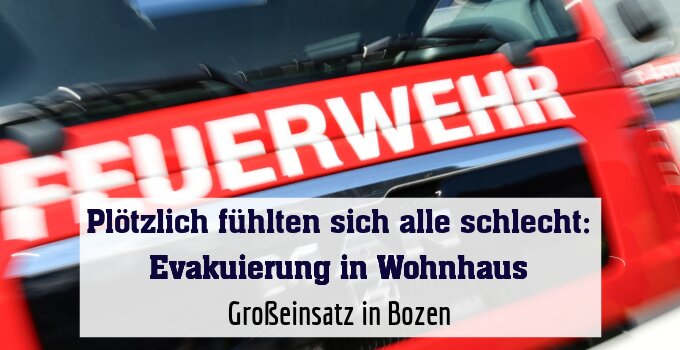 Großeinsatz in Bozen