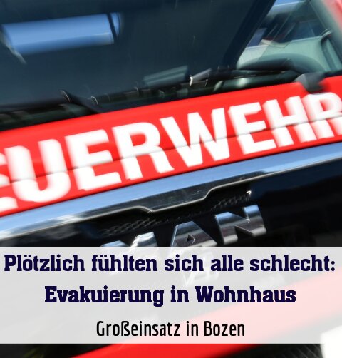 Großeinsatz in Bozen
