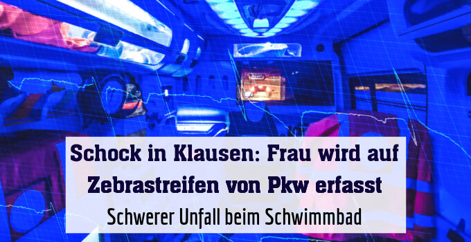 Schwerer Unfall beim Schwimmbad